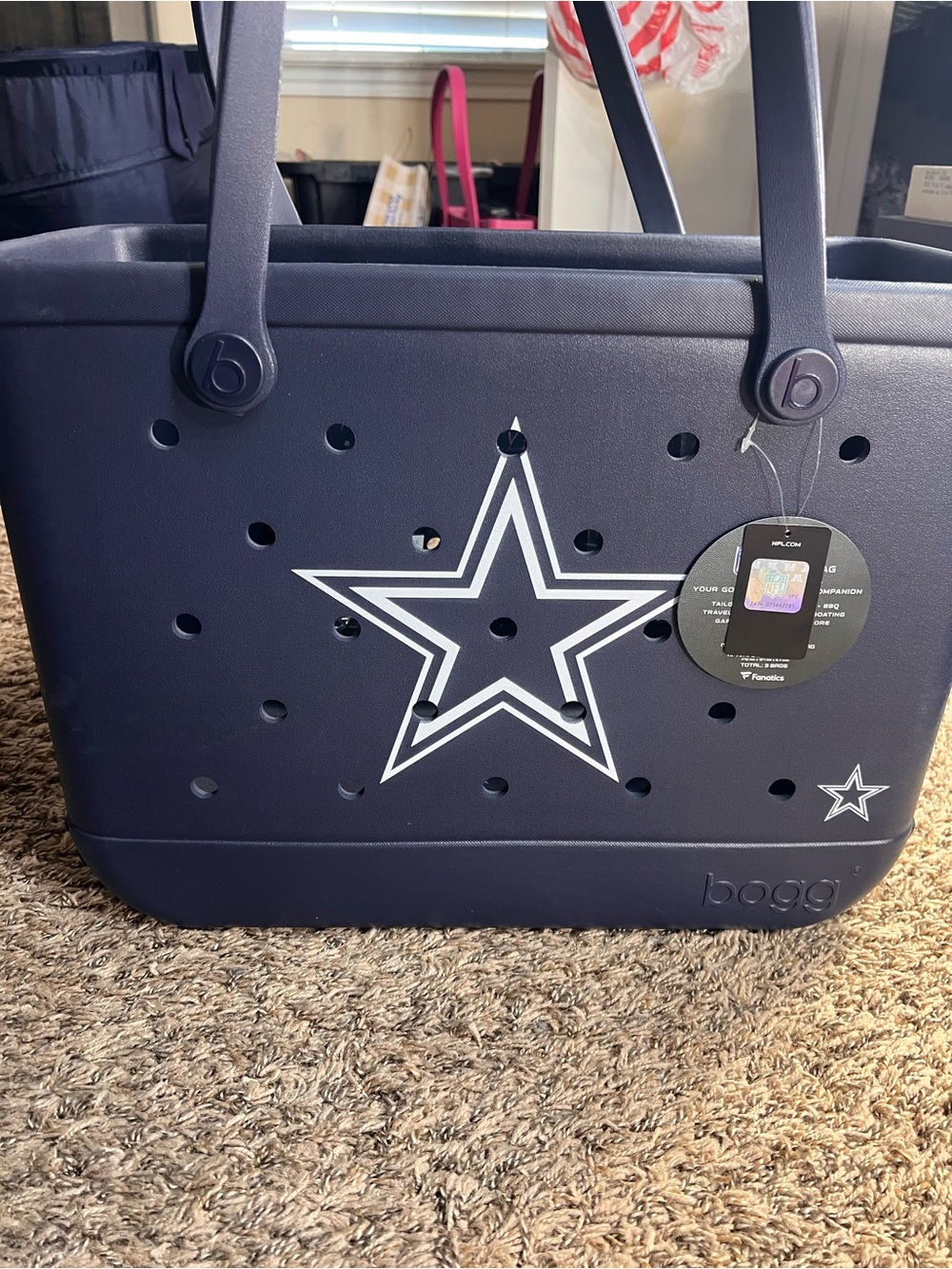 BOGG BAG Navy Blue Star Tote